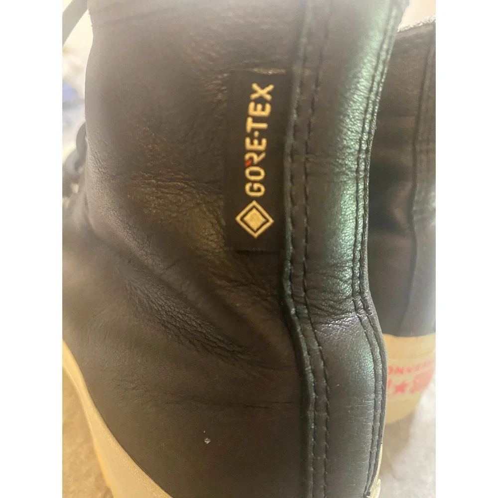 Converse Chuck Taylor Lugged GORE-TEX Black Leather Sneakers Woman 13, Men 11.5 - Picture 8 of 10